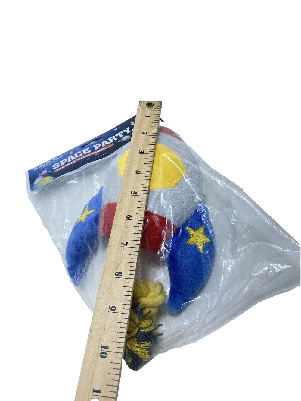 Dog Squeaky Toy Rocket Ship Plush Brand New Fun Pet Chew Toy
